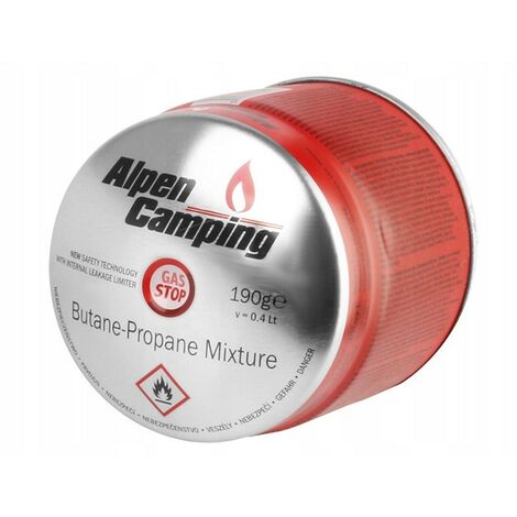 16 Cartouches Gaz Butane 250g - Baïonnette Encliquetable - Pour Réchauds Et Désherbeurs - Alpentech