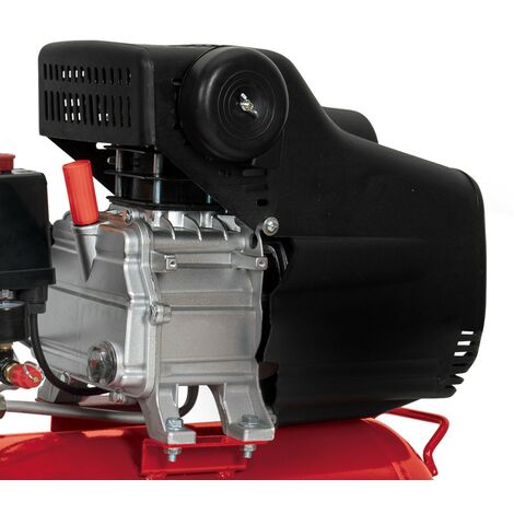 Compresseur d'air 24L 8 bar 2CV 1.5KW 115 PSI Débit d'air max : 206 L/min 19.9Kg kG ITOOLS