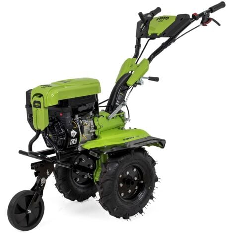 Motoculteur à essence 7CV 4T 5200W 212 cm3 Motobineuse avec Fraises et Butteur VITO