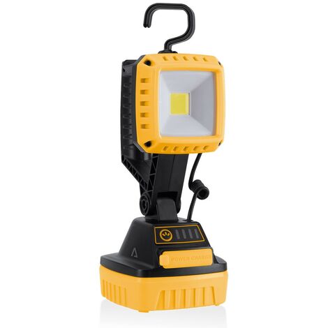 Lampe de poche LED 10W Portée 44m Base aimantée 1000Lm 6000K 4 modes Orientable ASLO (1/5)