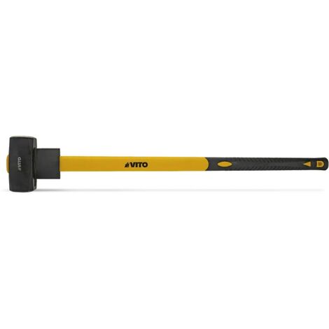 Masse 6 kg Acier forgé Manche en fibre bimatérial Marteau 915 x 170 x 75 mm VITO (1/4)