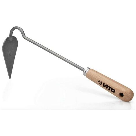 Binette de jardin Inox et Fer forgés à la main Manche bois VITO (1/5)