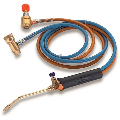 Kemper – Chalumeau soudeur bi-gaz – Oxygène M10 et gaz butane propane – Tuyau 1,5 m – Soudure et découpe métaux fins