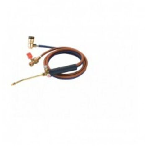 Kemper – Chalumeau soudeur bi-gaz Oxygène Propane – Lance 15 cm – Pointe cuivre Ø 0,65 cm – Découpe jusqu'à 5 mm – Pour plomberie et climatisation (1/5)