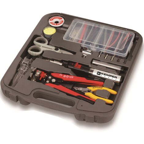 Kit microsoudure à gaz rechargeable Polyvalent 5 pointes Pinces et Accessoires + Mallette KEMPER (1/8)