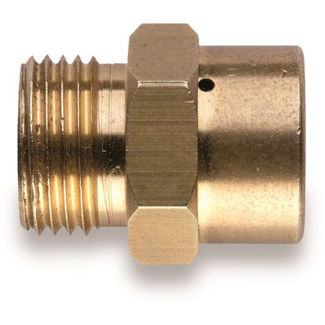 Kemper – Adaptateur gaz OXYGENE M10 à M12 – Laiton certifié CERTIGAZ – Pour chalumeau à flamme bi-gaz – Dimensions 3x2x2 cm