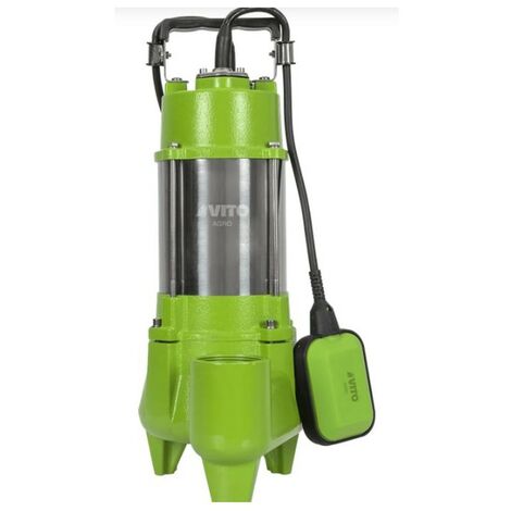 Pompe de relevage Eaux usées 1100W Egouts Caves Acier Inoxydable VITO