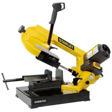 Stanley – Scie à ruban pour métaux 750W – Capacité de coupe 105mm – Lame bimétallique cobalt – Coupe à sec précise (1/4)