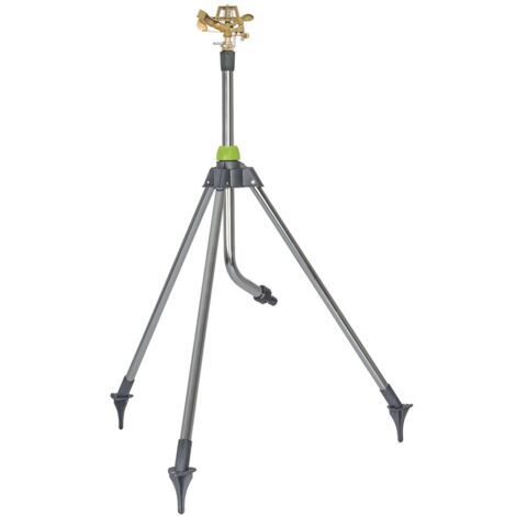 Arroseur de jardin rotatif sur trépied Alu Portée max 14 m Raccord rapide VITO (1/5)
