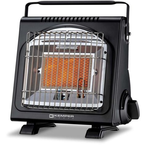 Kemper – Chauffage de chantier au gaz 1700W – Autonomie 2h30 – Systèmes de sécurité intégrés – Compact et léger pour espaces confinés