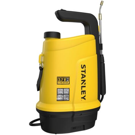 Stanley – Pulvérisateur électrique 5L – Alimentation batterie 37V – Pression 2 bars – Lance 70 cm – Débit 0,33L/min pour nettoyage extérieur