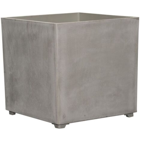 Pot de Fleur Carré Gris 50L 40x40cm - Jardinière Extérieure Balcon Terrasse Jardin ARTPLAST (1/5)