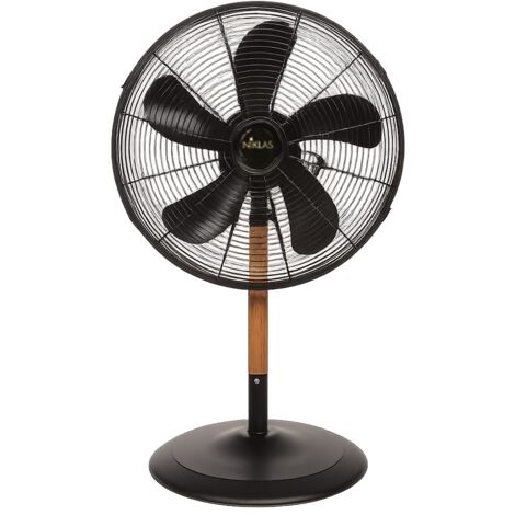 Ventilateur de Table 60W Mat en Bois - Ventilateur portable 3 Vitesses Hauteur 76cm Tête Réglable NIKLAS (1/2)