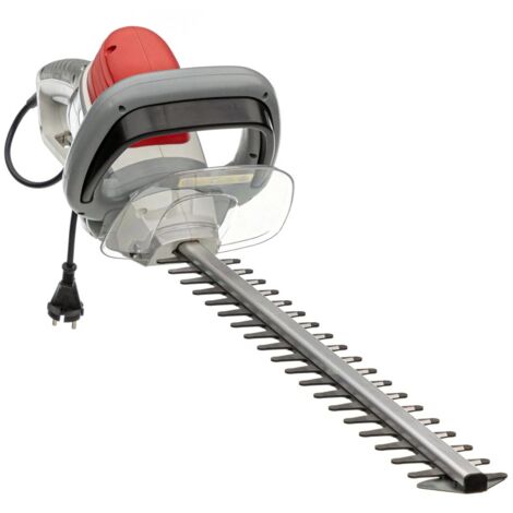 Taille-haie électrique 600W Double lame 55 cm Poignée ergonomique pivotante Frein électrique IKRA