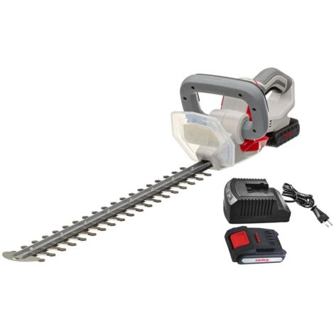 Taille haie sans fil 20V Lame 54 cm + Batterie Lithium 2.0Ah + Chargeur 20V - Jardin, haies et arbustes IKRA (1/5)