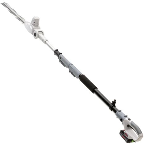Taille haie sans fil 20V - Lame de 40 cm Batterie lithium 2.0Ah + Chargeur 20V - Perche télescopique 4m IKRA