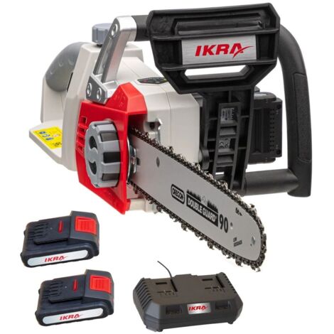 Tronçonneuse sans fil 40V Guide & Chaîne OREGON 35,5 cm + 2 batteries lithium 2.0Ah + Chargeur Double IKRA (1/5)