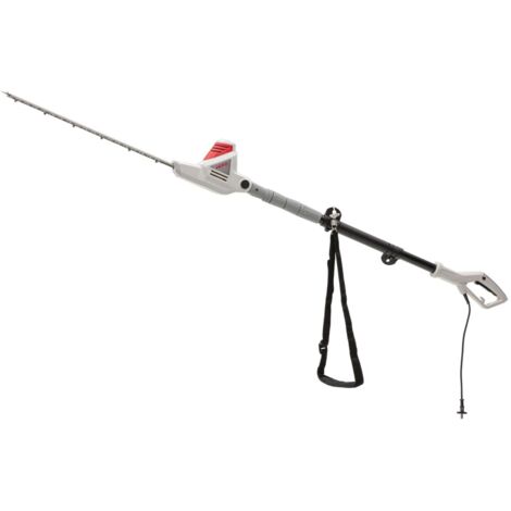 Taille-haie télescopique électrique 600W – Lame de 59 cm – Coupe jusqu'à 20 mm – Manche réglable 1,95-2,40 m – Tête inclinable 120° – Ikra (1/5)