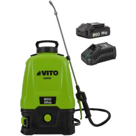 Pulvérisateur à Batterie 20V Batterie Lithium 3.0Ah + Chargeur Rapide Bac 16Litres VITO (1/5)