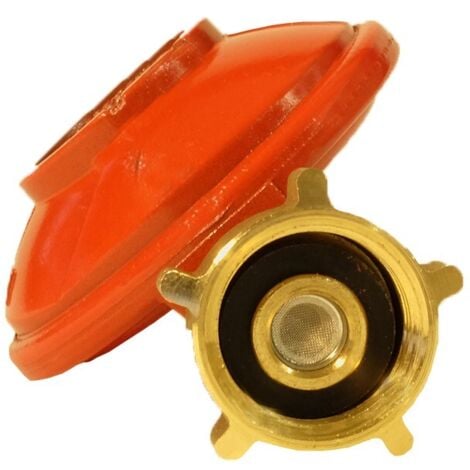 Détendeur Gaz Propane 37 Mbar à Volant Rouge - Marque Continental - Pour Caravanes, Camping-Cars, Flogas