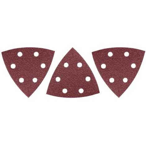 Lot de 3 papiers de verre pour ponceuse 93 x 93 x 93 cm Grain 80 (1/5)