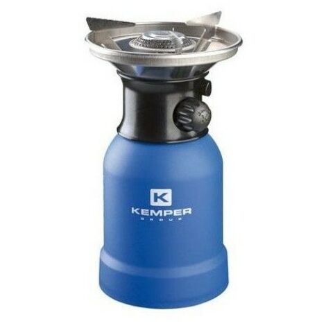 Kemper – Réchaud à gaz 2200W – Allumage piézo anti-vent – Coque ABS – Cartouche 190g Butane/Propane – Pour camping et randonnées - GAZ 190 G