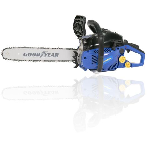 Tronçonneuse thermique 40 cm 41 cm3 – Moteur 2 temps Easy Start – Système anti-vibration – Graissage automatique – Goodyear - 41Cm3