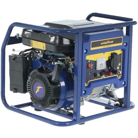 Groupe électrogène Essence Moteur 94 Cm3 4T OHV 2.5CV 1100W AVR Autonomie 8h GOODYEAR