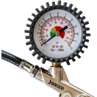 Pistolet De Gonflage Ribimex Avec Manomètre – 0 à 10 Bars – Pour Compresseur