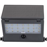 Projecteur LED solaire 5,26W 1000 Lumens Lampe LED Angle Faisceau 120° ASLO