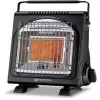 Kemper – Chauffage de chantier au gaz 1700W – Autonomie 2h30 – Systèmes de sécurité intégrés – Pour espaces confinés et chantiers humides