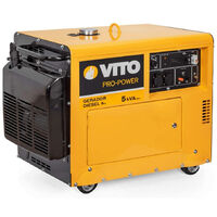 Groupe électrogène 5 KVA VITO Pro Power 4500W 416 CM3 - 9PS Monophasé DIESEL Silencieux 14.5 litres E STARTER