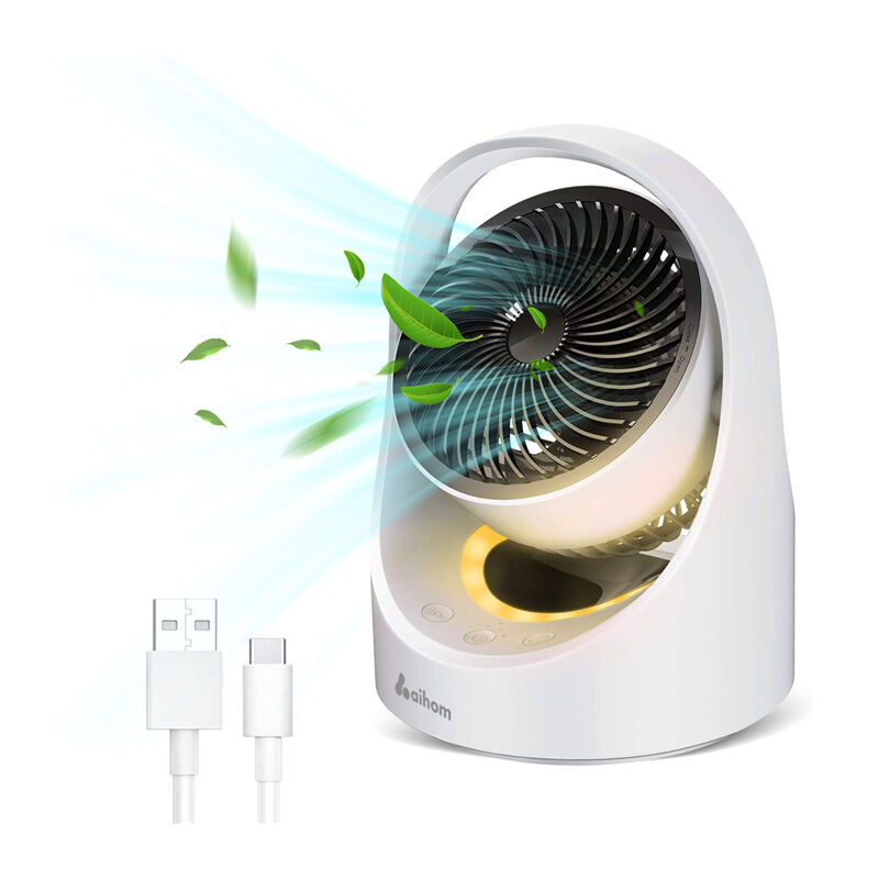 Color : White Mini Ventilateur Portable USB Ventilateur de Bureau à Angle réglable à Faible Bruit Ventilateur de Bureau à Double tête Aromatherapy pour Bureau à Domicile ou Conduite 
