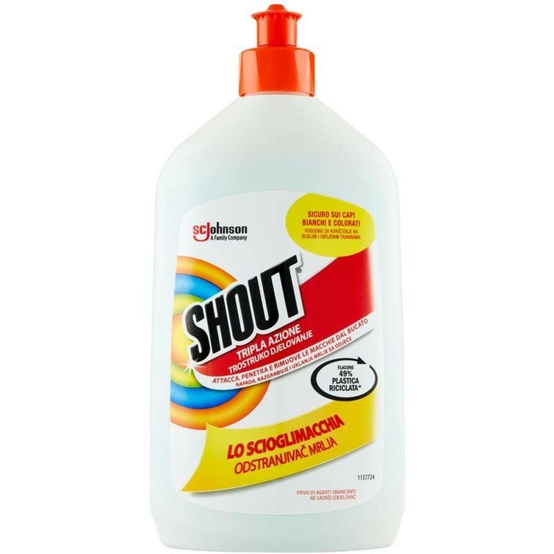 SHOUT DETERGENTE SCIOGLIMACCHIA IN FORMATO DA 500ML