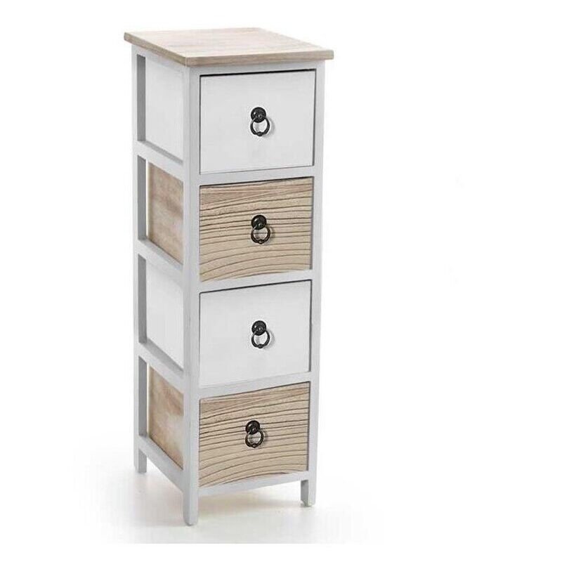 Cassettiera 4 Cassetti In Tessuto Vida Designs Chorley Beige E Grigia Con Struttura Metallica - 3