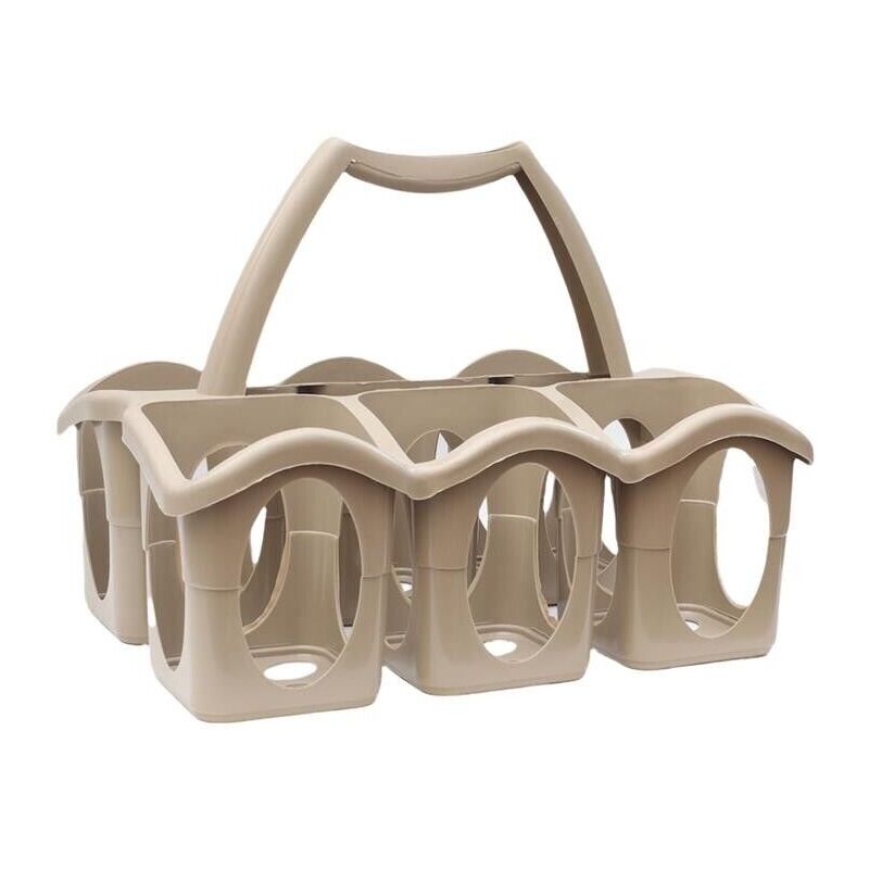 Borsa Per Bottiglie In Feltro Achilles - 6 Scomparti, Per Bottiglie Da 1.5L, Grigio