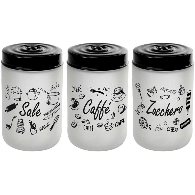 MAURY'S Barattolo In Vetro Con Tappo A Cuore 0,75 LT - Contenitore Shabby Chic Per Cucina