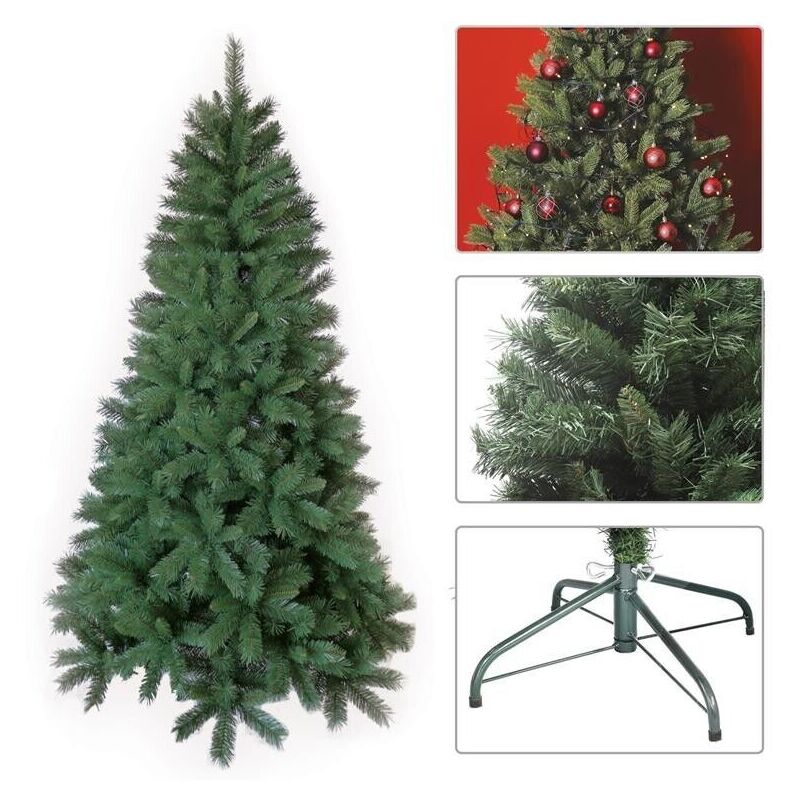 Supporto Albero Natale Base In Ferro Per Albero Di Natale Aurora Store - 50cm Per Alberi Fino A 240cm, Verde Supporto Albero Ferro