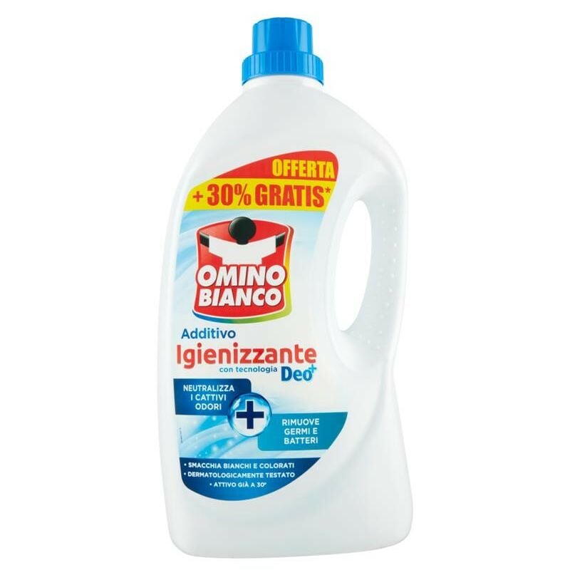 OMINO BIANCO DETERGENTE BUCATO LAVATRICE DISINFETTANTE 2.4 LT