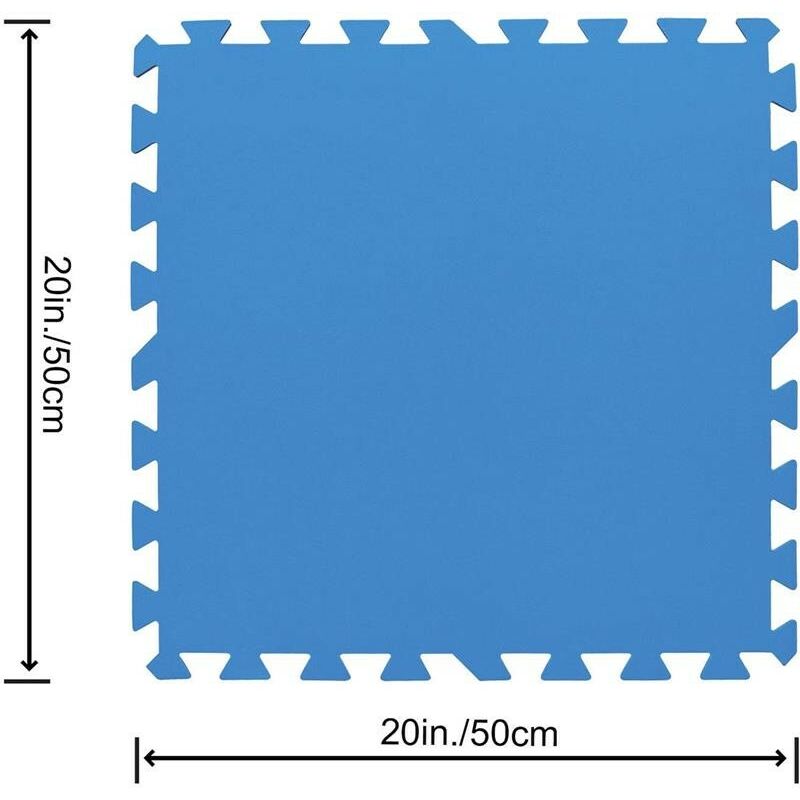 TAPPETO SOTTO PISCINA PROTETTIVO E COMPONIBILE 50 X 50 CM 9PZ