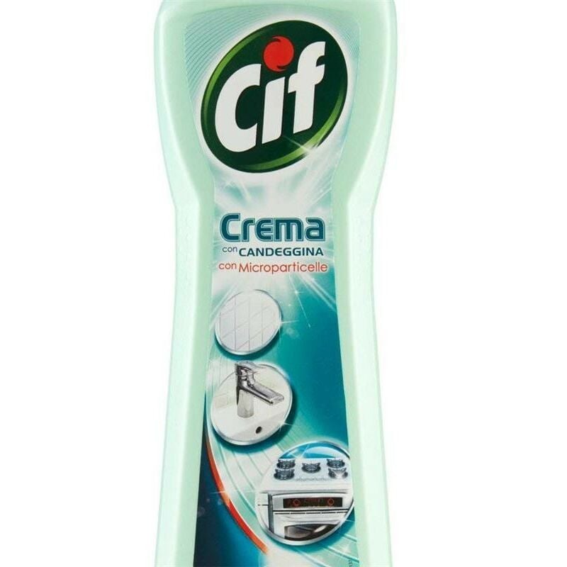 SET 4 CIF CREMA ATTIVA CON MICROPARTICELLE E CANDEGGINA IN FORMATO DA 500 ML