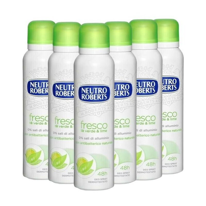 NEUTRO ROBERTS DEODORANTE SPRAY ZERO SALI DI ALLUMINIO 6 X 150 ML