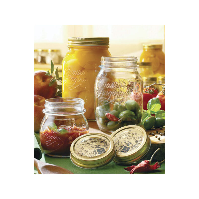 Barattoli In Vetro Bormioli - Set Di 6 Da 560 Ml, Con Chiusura A Leva - Foto 5