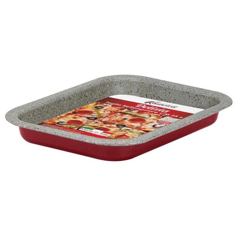 Lasagnera Rettangolare In Alluminio Antiaderente 25x18 Cm - Teglia Per Forno