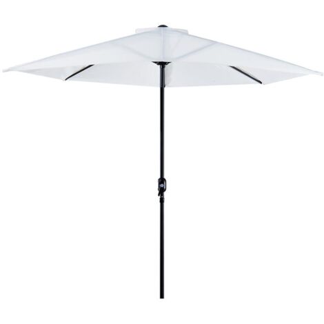 OMBRELLONE SEMICIRCOLARE IMPERMEABILE 269 X 138 X 236 CM BIANCO