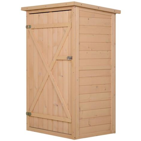 CAPANNO PORTA ATTREZZI DA ESTERNO IN LEGNO DI ABETE 75 X 56 X 115 CM