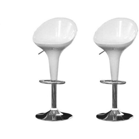 Set 2 Sgabelli In Velluto Grigio Chiaro Con Schienale A Conchiglia E Gambe In Metallo Oro Halima