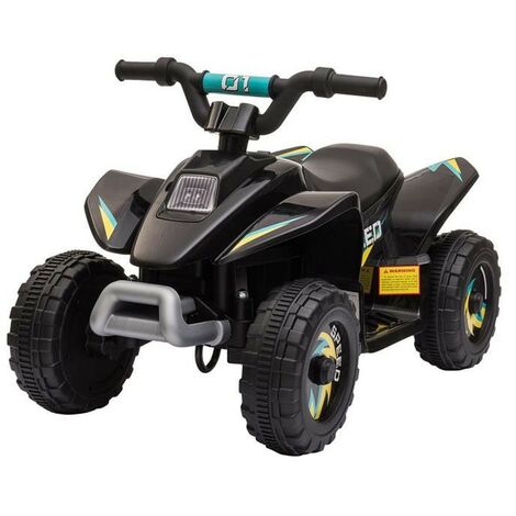 QUAD PER BAMBINI ELETTRICO CON BATTERIA RICARICABILE 6V NERO