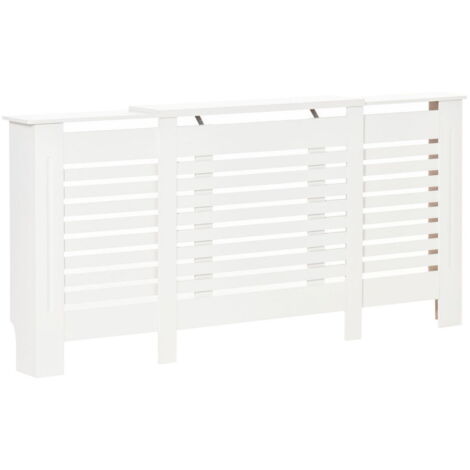 MOBILE COPRITERMOSIFONE REGOLABILE E MENSOLA SUPERIORE 140X19X82,5 CM BIANCO (1/5)