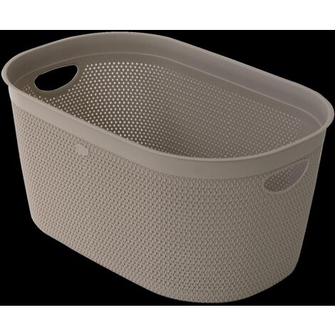 BELLI E FORTI CESTA PORTA BIANCHERIA IN DECORO INTRECCIATO TAGLIA LTORTORA